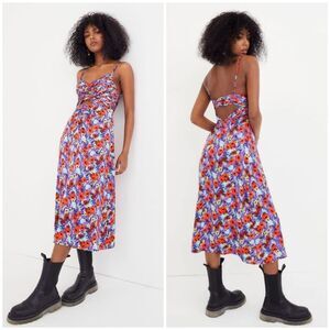 For Love & Lemons Chiara Midi Dress Size S